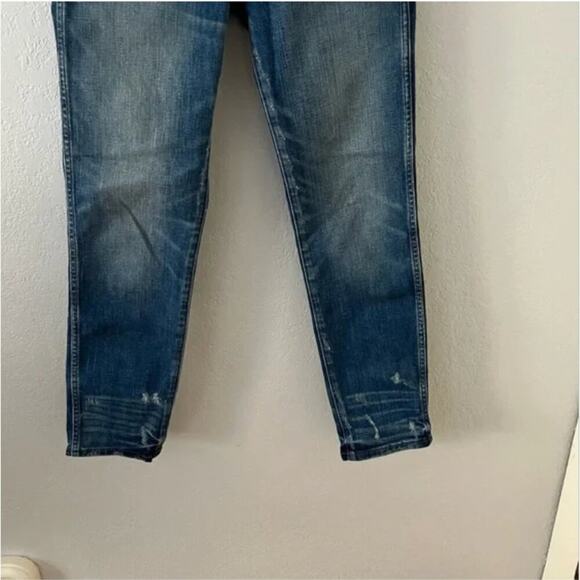 Madewell Slim Straight Jeans: Distressed Button-Front Edition - Picture 3 of 9